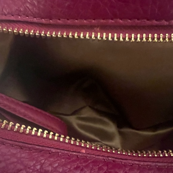 Coach Phoebe Red Pebbled Leather Shoulder Bag Hobo - Picture 4 of 11